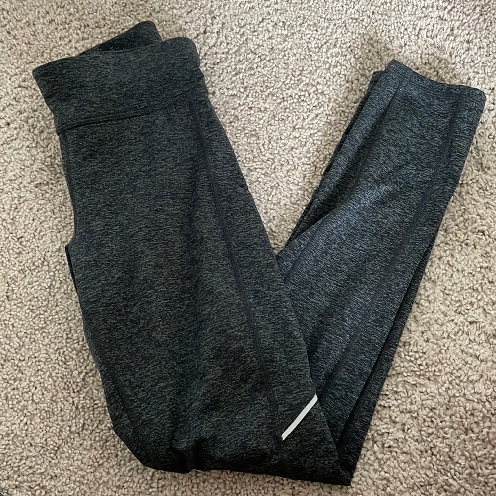 Heathered Gray Fleece Lined Leggings